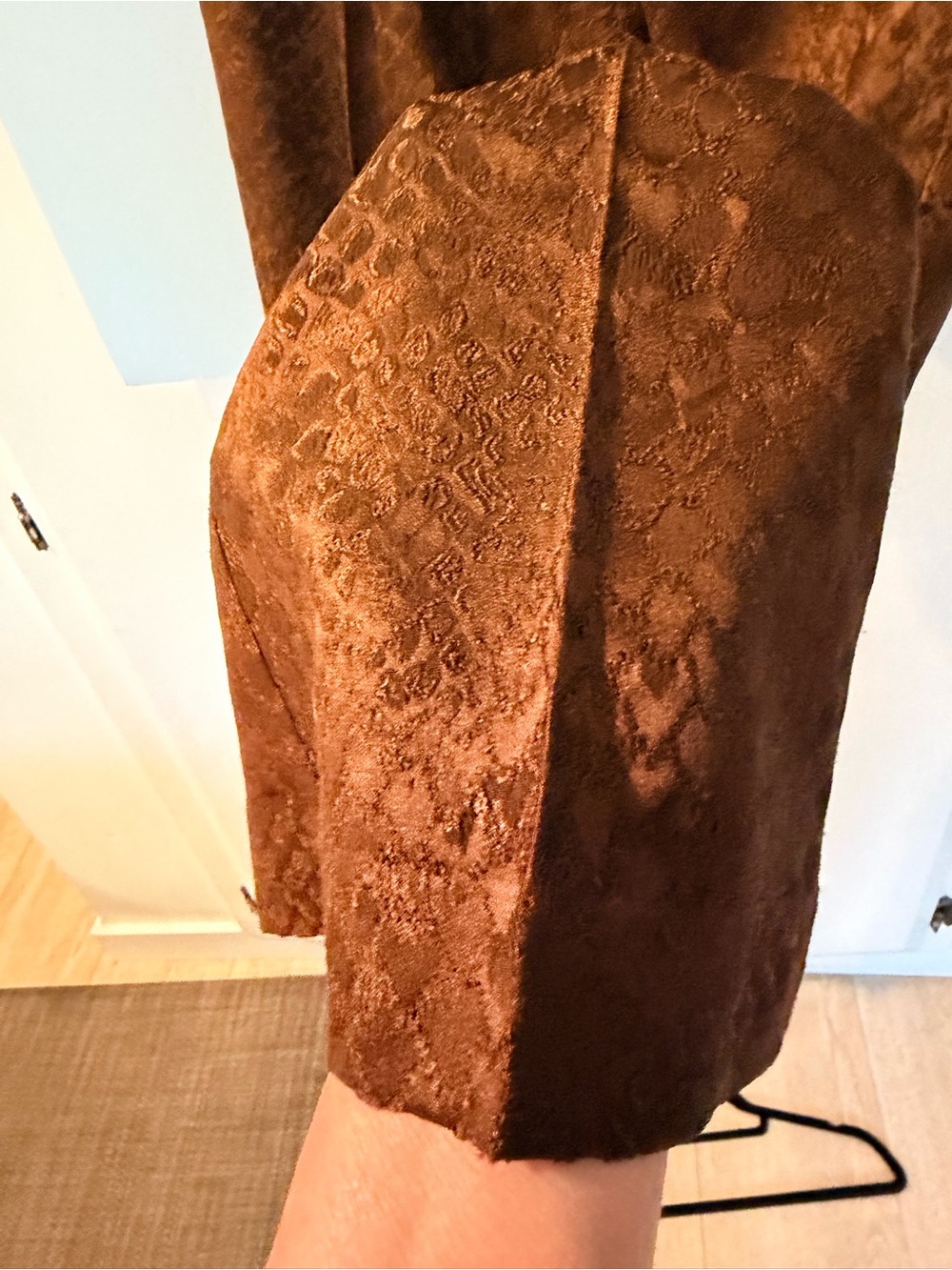 Cache Brown Snake-Textured bootcut with Gold Rivets - Picture 4 of 9